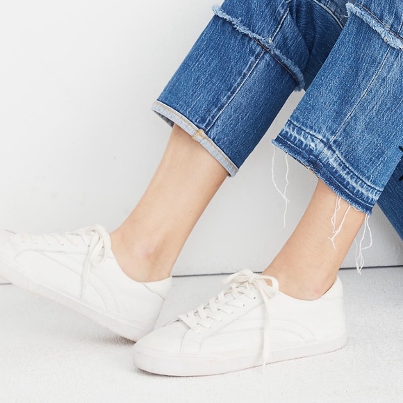 Madewell Shoes - Madewell Sidewalk Sneakers in Leather Sz 6.5 NWOT
